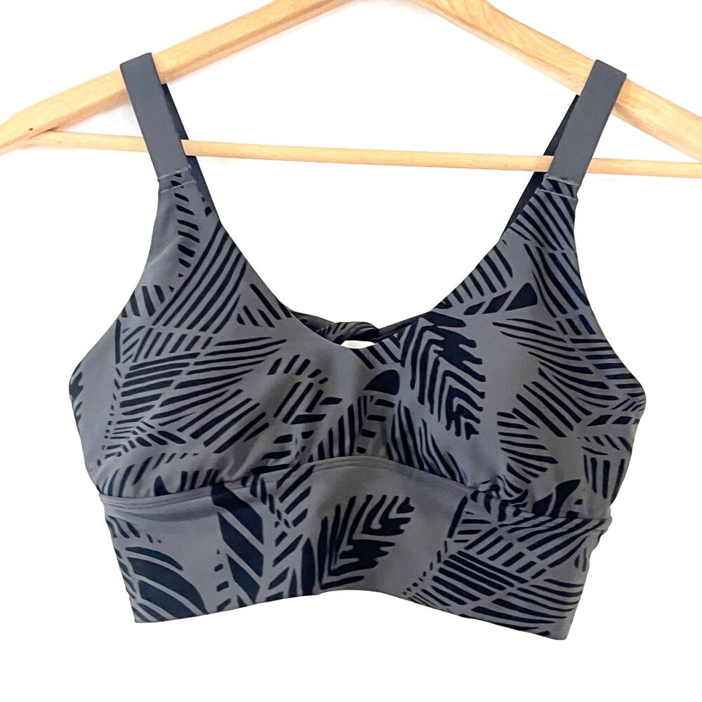 Aerie Grey Sports Bra Small Twist Back Active Athleisure Athletic Yoga Active - Picture 2 of 7